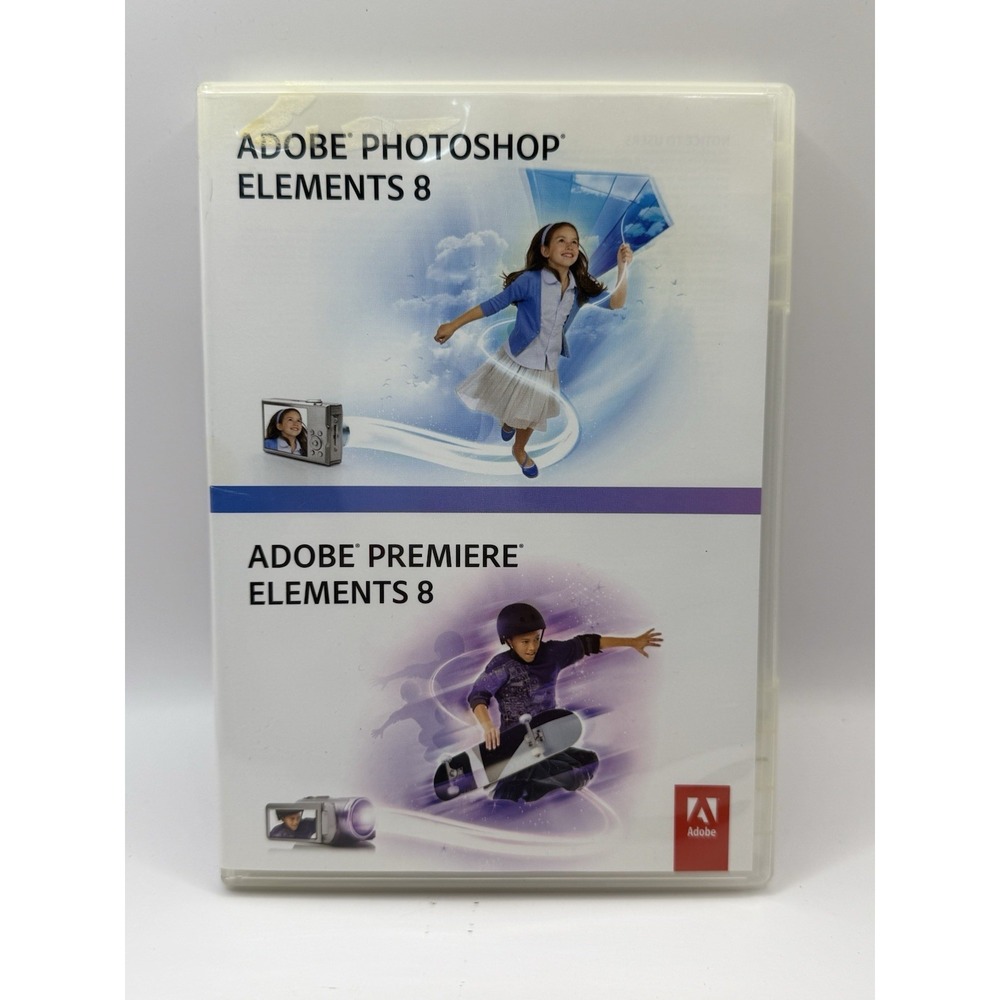 Genuine Original OEM Adobe Photoshop Elements 8‎ And Premier Elements 8